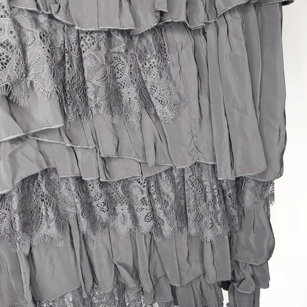 Zara Black Asymmetrical Skirt - Picture 3 of 8
